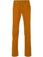 Jacob Cohen Straight Leg Trousers - Yellow & Orange