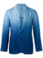 Blue Blue Japan - Gradient Blazer - Men - Linen/flax/polyester - M, Linen/flax/polyester