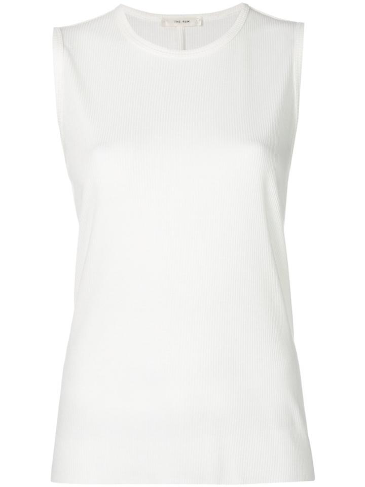The Row Ribbed Vest - White
