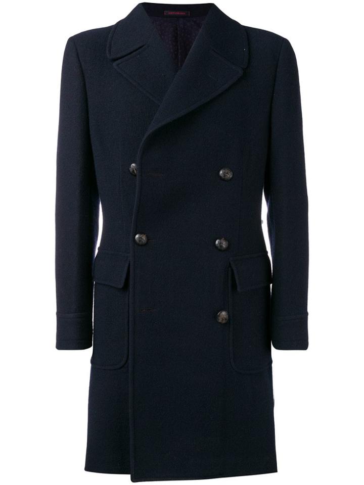 The Gigi Double Breastes Coat - Blue