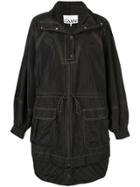 Ganni Oversized Quilted Jacket - Black