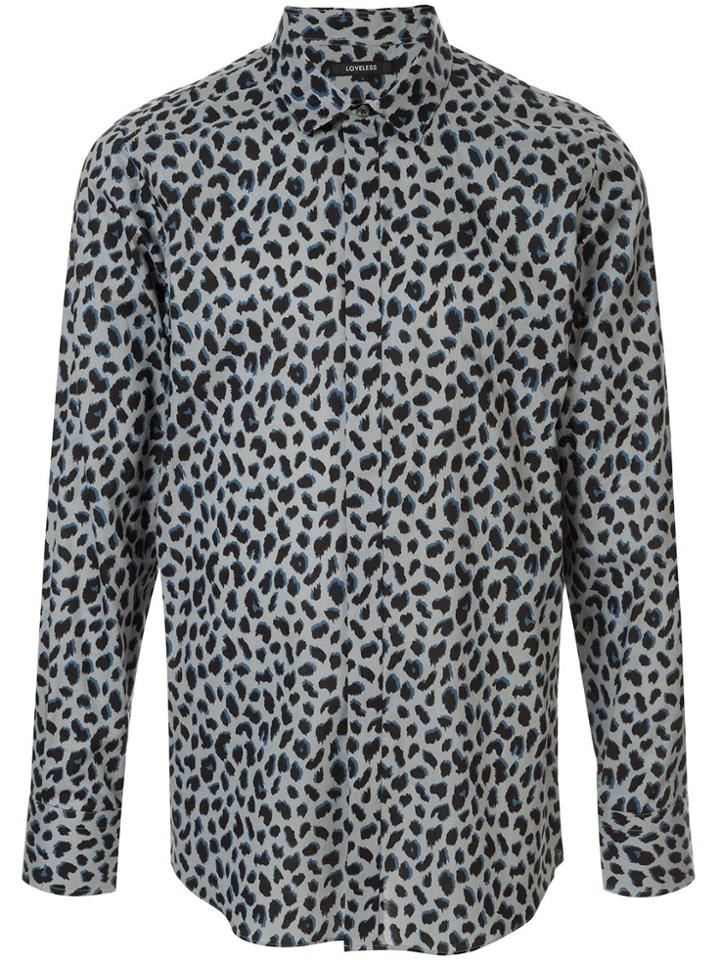 Loveless Leopard-print Shirt - Grey