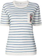 Sonia Rykiel Striped Pocket T-shirt - White