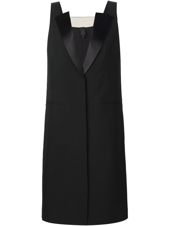 Vera Wang Sleeveless Single Breasted Coat