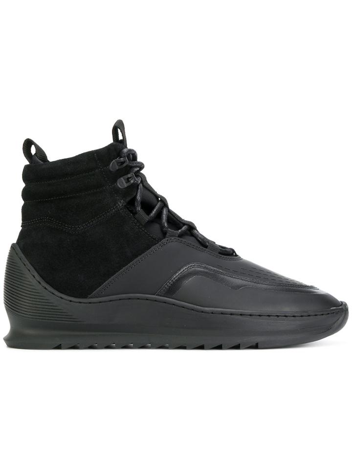 Filling Pieces High Top Sneakers - Black