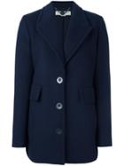 Stella Mccartney Debora Coat, Women's, Size: 40, Blue, Virgin Wool/polyamide/viscose/cotton