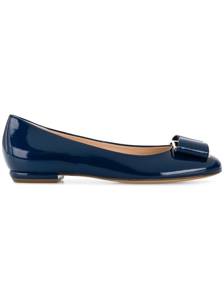 Hogl Bow-detail Flats - Blue