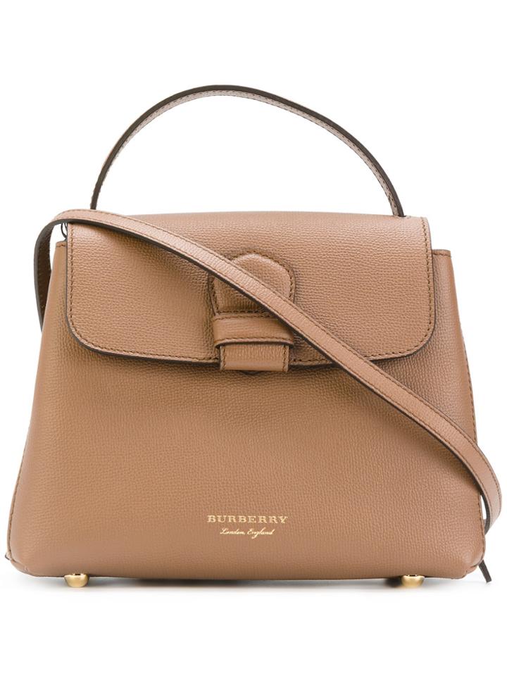 Burberry Flap Front Tote Bag - Brown
