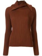 Y/project Draped Neck Jumper - Red