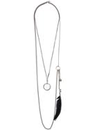 Ann Demeulemeester Double Chain Necklace - Silver
