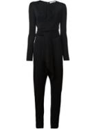 Givenchy Wrap Jumpsuit, Women's, Size: 38, Black, Viscose/acetate/silk
