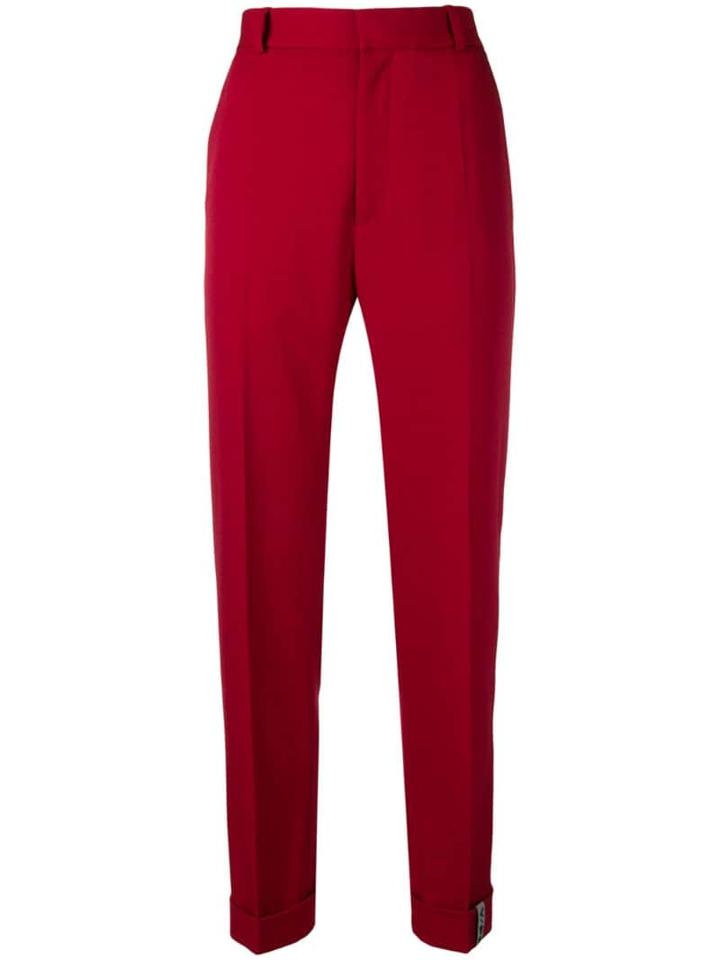 Y/project Smart Cropped Trousers - Red