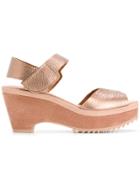 Pedro Garcia Strapped Open-toe Sandals - Pink & Purple