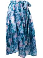 Ginger & Smart 'aurora' Wrap Skirt, Women's, Size: 10, Blue, Viscose