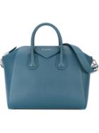 Givenchy - Medium 'antigona' Tote - Women - Leather - One Size, Blue, Leather