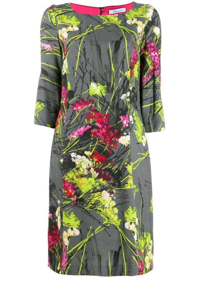Blumarine Abito St. Military Flower - Green