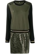 Liu Jo Glamourizing Print Sweater Dress - Green