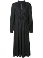 Tibi Gathered Front Flared Dress - Blue