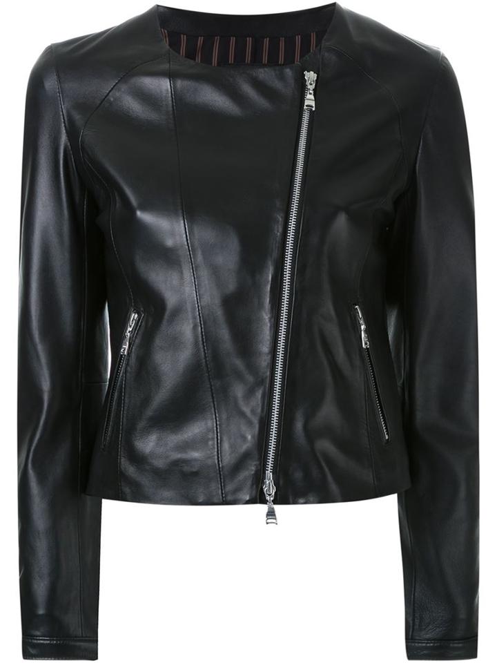 Loveless Biker Jacket, Women's, Size: 34, Black, Cupro/lamb Skin