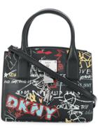 Donna Karan Small Graffiti Tote - Black
