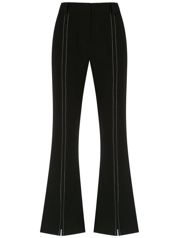 Nk Front Slit Flared Pants - Black