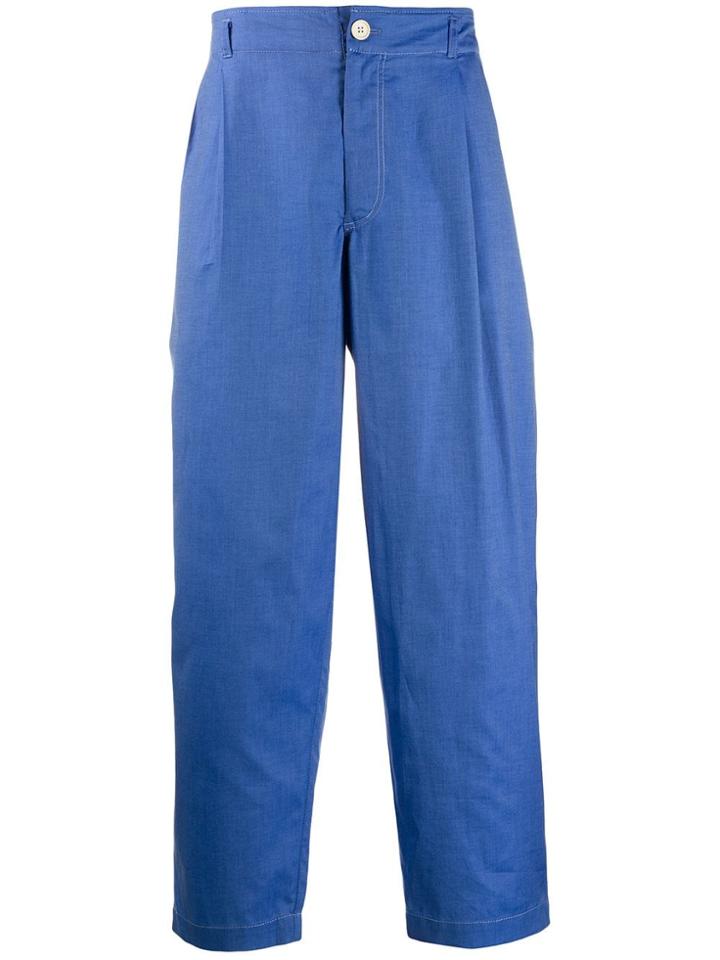 Comme Des Garçons Shirt Loose Fit Trousers - Blue