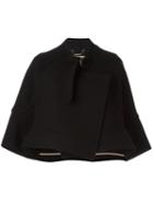 Chloé Flared Cropped Jacket, Women's, Size: 38, Black, Cotton/polyamide/virgin Wool