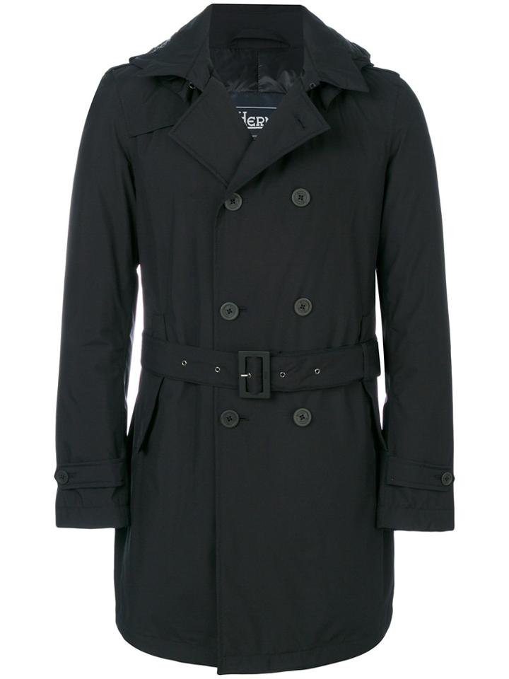Herno Fitted Tailored Coat - Black