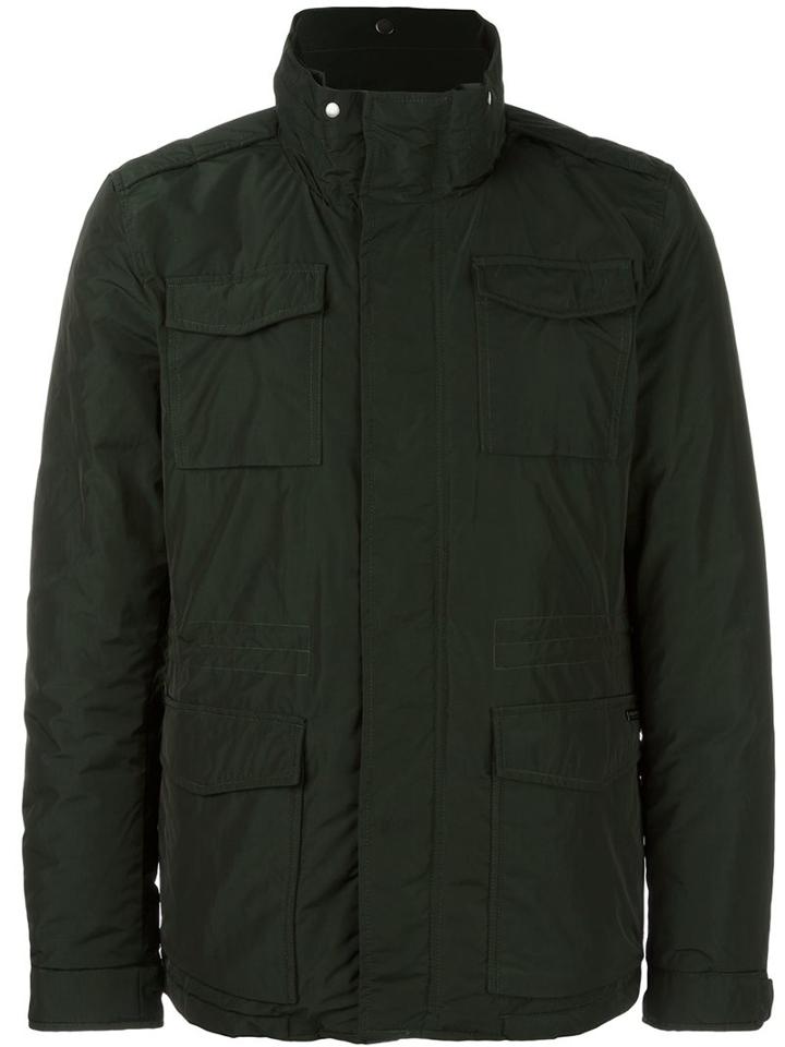 Woolrich Padded Field Jacket, Men's, Size: Large, Green, Polyester/polyamide