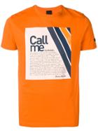 Rrd Call Me Print T-shirt - Orange