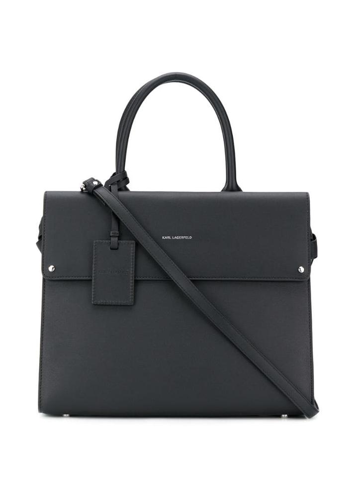 Karl Lagerfeld Ikonik Tote Bag - Black