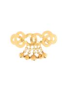 Chanel Pre-owned Cc Logos Swinging Brooch - Gold