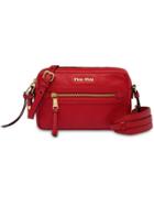 Miu Miu Leather Shoulder Bag - Red