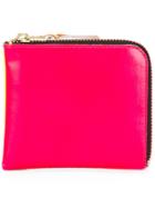 Comme Des Garçons Wallet Zipped Purse - Pink & Purple