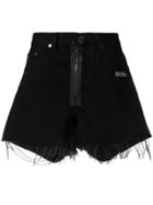 Off-white Denim Shorts - Black