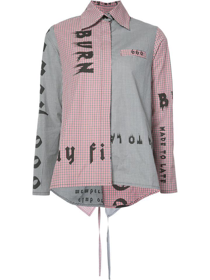 Area Di Barbara Bologna - 'square' Shirt - Women - Cotton - 42, Women's, Black, Cotton