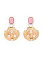 Alessandra Rich Clam Shell Earrings - Gold