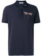 Valentino Dragonflies Embroidery Polo - Blue