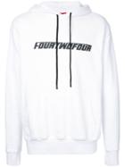 424 Fairfax - Logo Print Hoodie - Men - Cotton - Xl, White, Cotton