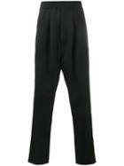 Haider Ackermann Stripe Track Pants, Men's, Size: Large, Black, Wool/acetate/rayon/cotton