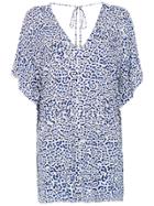 Track & Field Printed Sardenha Kaftan - Blue