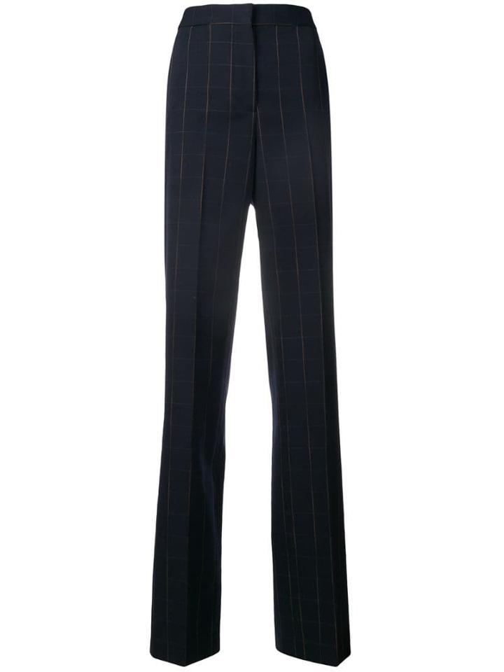 Stella Mccartney Wide Check Formal Blazer - Blue