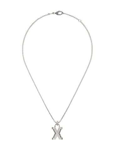 Gucci Collana Con Lettera X In Argento - 0811 Undefined