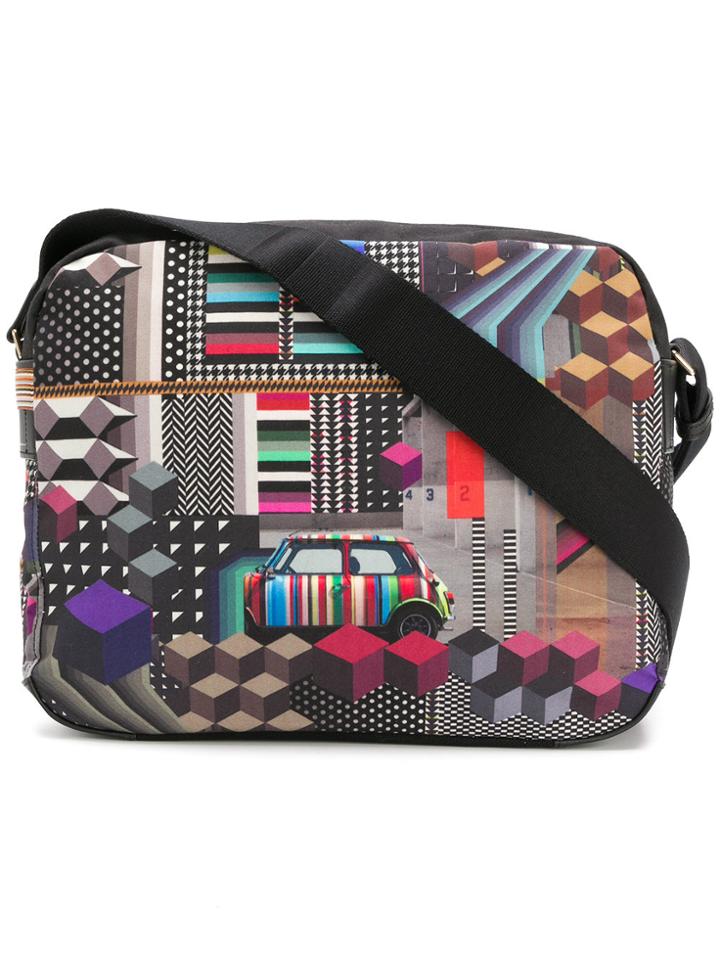 Paul Smith Printed Shoulder Bag - Black