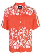 Just Don Hawaiian Bowling Shirt - Red