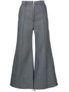 Marques'almeida Flared Cropped Trousers - Grey