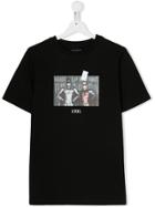 Throwback. Kids Teen Graphic Print T-shirt - Black