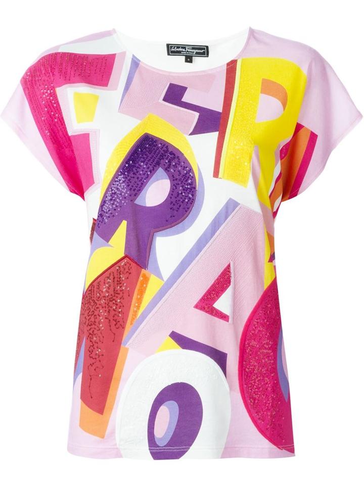 Salvatore Ferragamo Print T-shirt