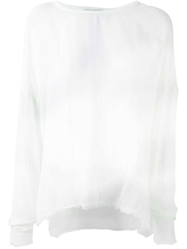 Faith Connexion Frayed Sweater, Women's, Size: Xs, White, Viscose/wool