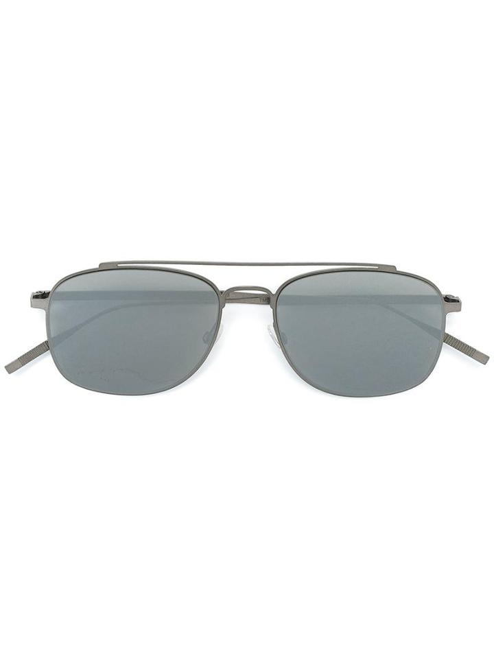 Tomas Maier Double Bar Sunglasses, Men's, Grey, Metal (other)